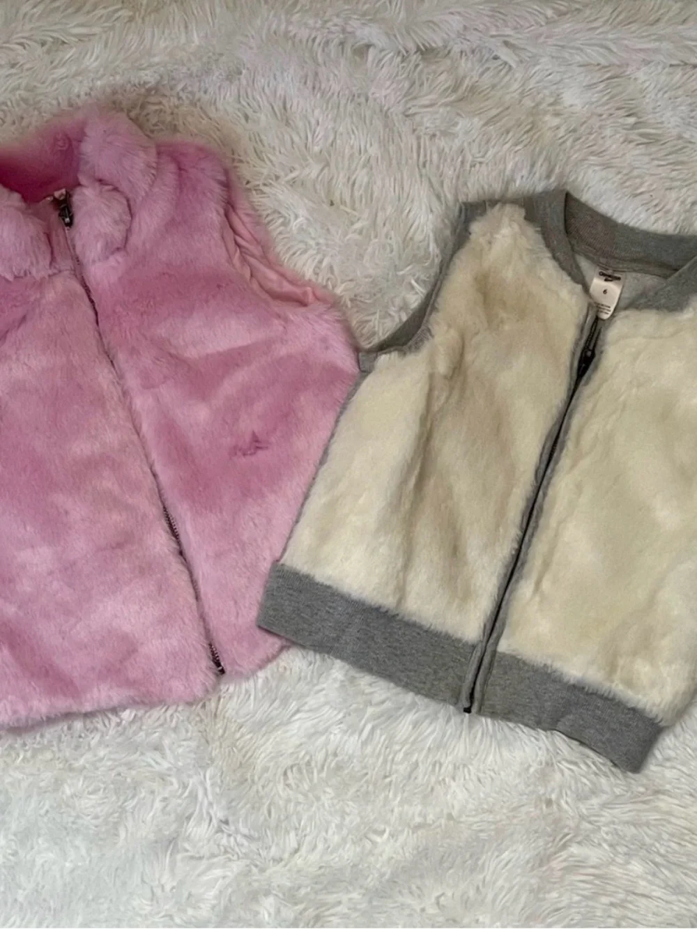 Bundle of Two Used little Girls OshKosh Vests size 6.